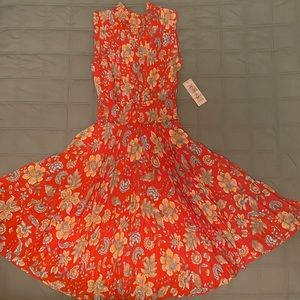 Nanette saffron sun print midi dress